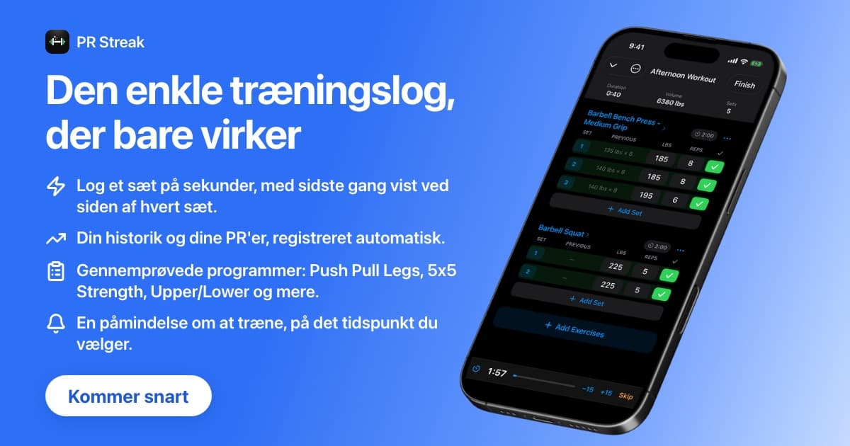 Bedste workout planner-app til iPhone (2026)