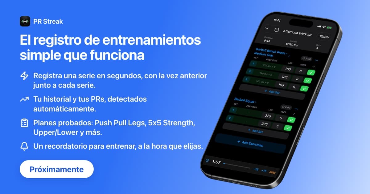 Mejor app planificador de entrenamientos (2026)