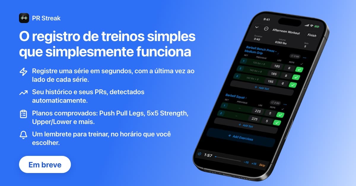 Melhor app de planejamento de treino (2026)