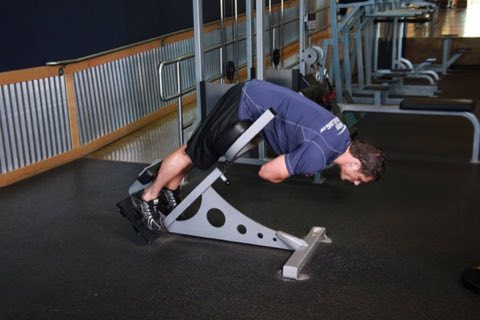 Finishing position of the Back Extension