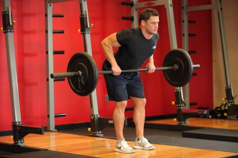 Finishing position of the Bent-Over Row