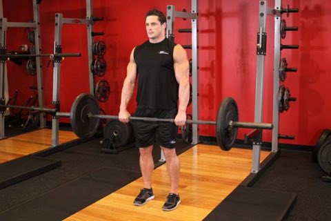 Finishing position of the Deadlift