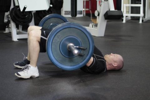 Finishing position of the Glute Bridge