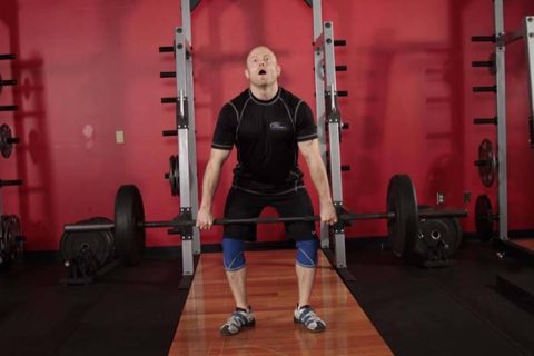 Finishing position of the Hang Clean