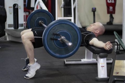 Finishing position of the Hip Thrust