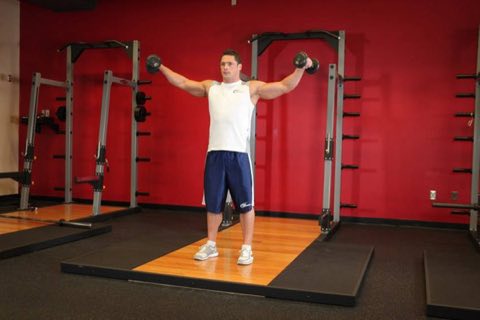 Finishing position of the Lateral Raise