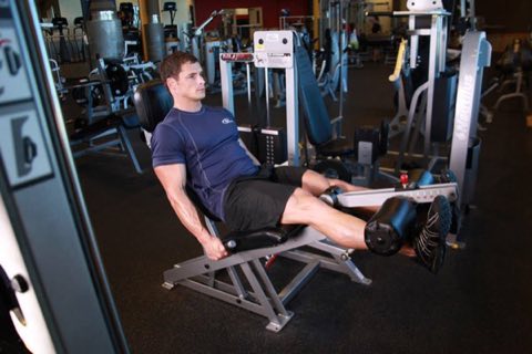 Finishing position of the Leg Extension