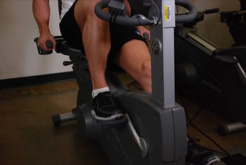 Finishing position of the Recumbent Bike