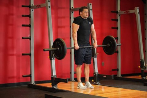Finishing position of the Shrug