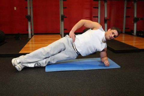 Finishing position of the Side Plank