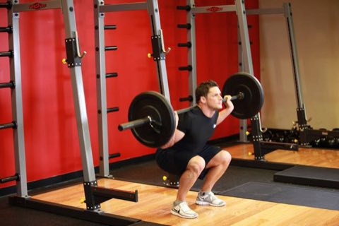 Finishing position of the Squat