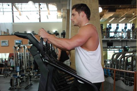 Finishing position of the StairMaster