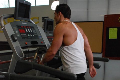 Finishing position of the Treadmill Walking