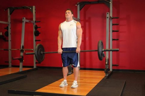 Finishing position of the Upright Row